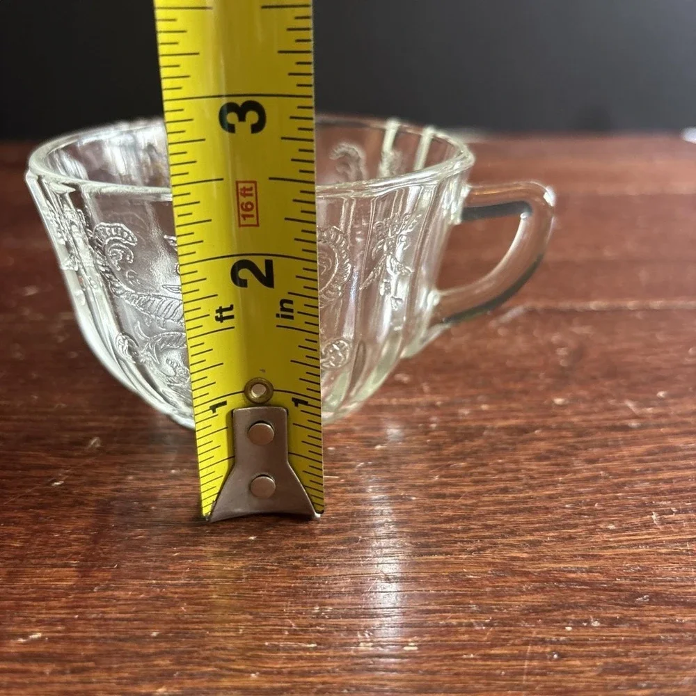 Vintage Indiana Glass Clear Recollection #4498 Punch‎ Cup Tea Cup